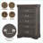Chests | Louis Philippe Dark Gray 5-Drawer Wood Composite Chest | Dark Gray | Synthetic Wood-611504680