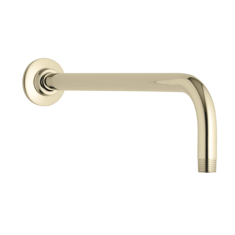 Bras de douche à angle droit, Or éclatant de style français