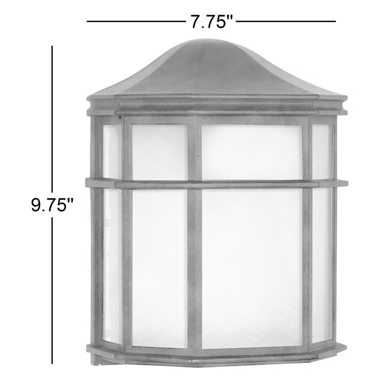 Kammerer Aluminum Wall Light, Incandescent, Old Bronze