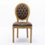 Chaises de salle à manger en similicuir, ensemble de 2, style antique, piètement en bois massif, coussins en mousse haute densité et ressorts en acier, finitions artisanales. Chaises élégantes en mousse et structure, marron SW1839BR