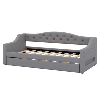 Upholstered Daybed With LED Belt And Trundle by Latitude Run