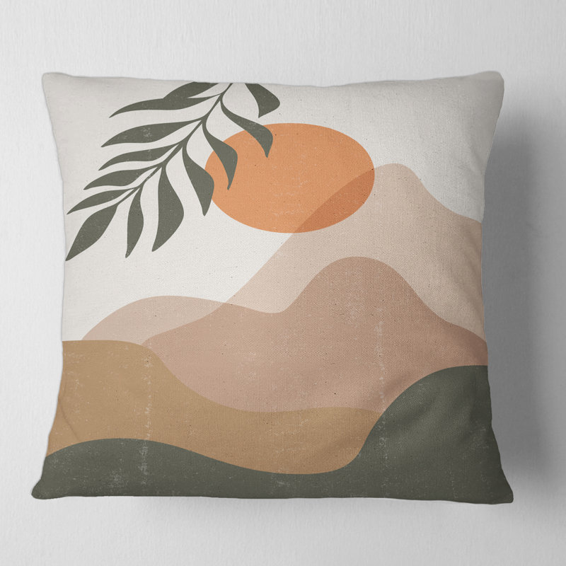 Abstract Throw Pillow, 16" x 16"