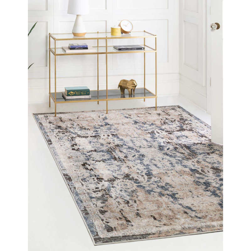 Aerilyn Ikat Indoor Rug, Rectangle 5' x 8'