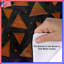 Housses de couette orange, triangles noirs-123993171