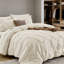 Ensemble de couette 7 pièces Queen Pintuck Bed in a Bag beige