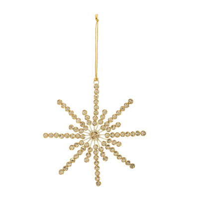 Jeweled Snowflake Ornament (Set of 12)