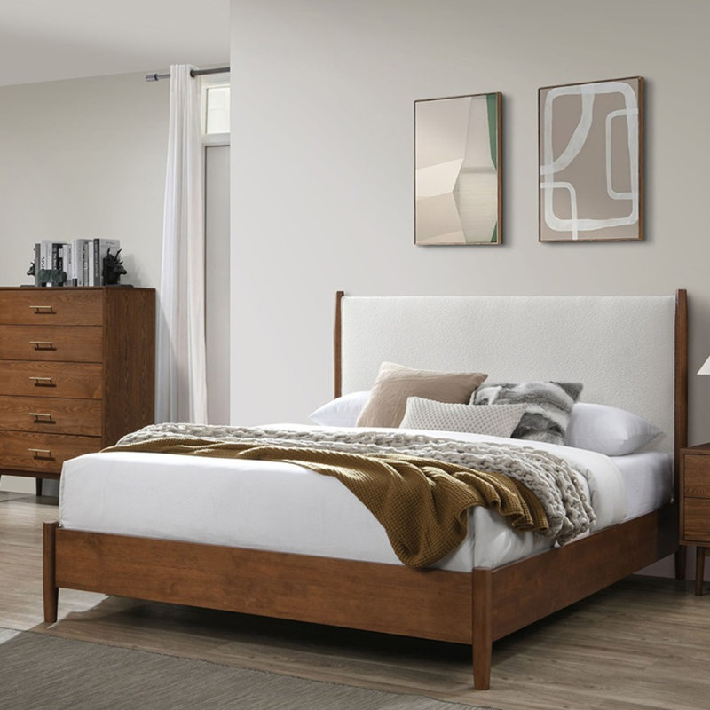 Lit tête de lit noyer, Double