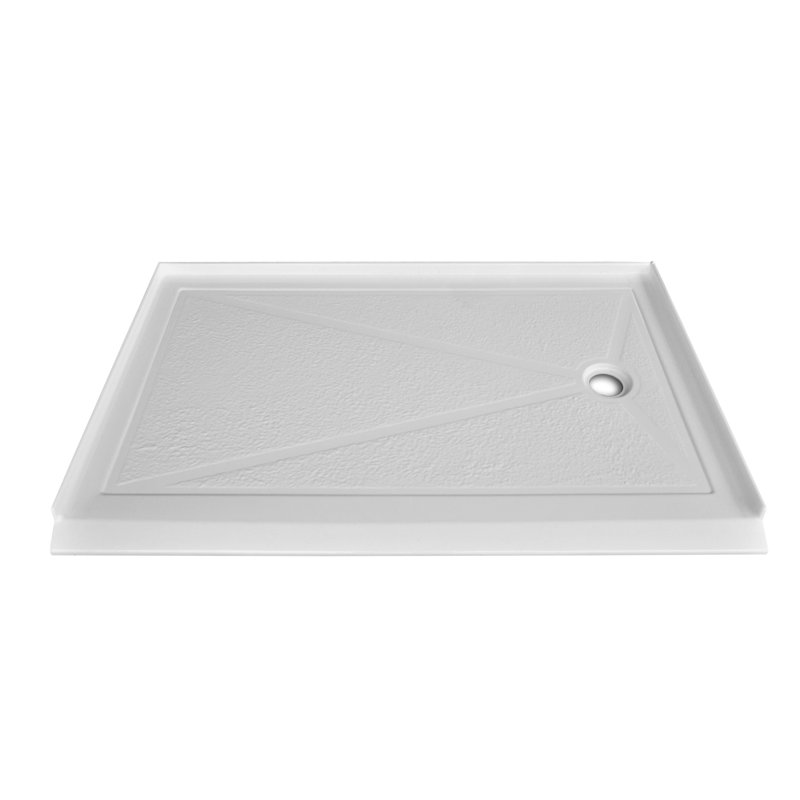 Signature 60'' W 32'' D Rectangular Single Shower Base, Right