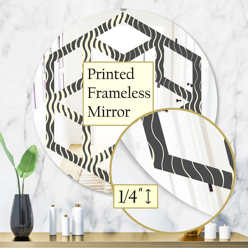 Miroir mural Hexagon Star, 31,5 po x 31,5 po