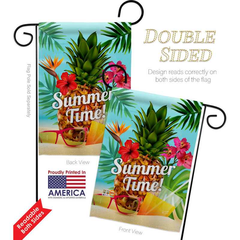 Double Sided 18.5 in. H x 13 in. W Polyester Garden flag