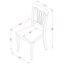 Ensemble de salle à manger 5 pièces comprenant une table ovale en bois avec rallonge papillon et 4 chaises de salle à manger en lin, 107 x 198 cm, brun selle-31150692-49667976-132804099