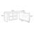 Light walnut L-Shaped Solid Wood desks-108205559