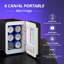 4L RGB Light Countertop Mini Fridge, Portable Car Refrigerator with Mirror, Cooler & Warmer-120343932-135818148