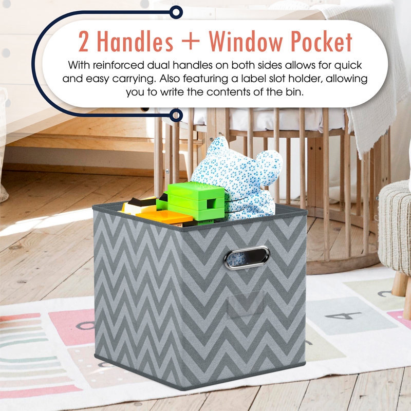 Rebrilliant Cardboard/Paper Bin, Grey