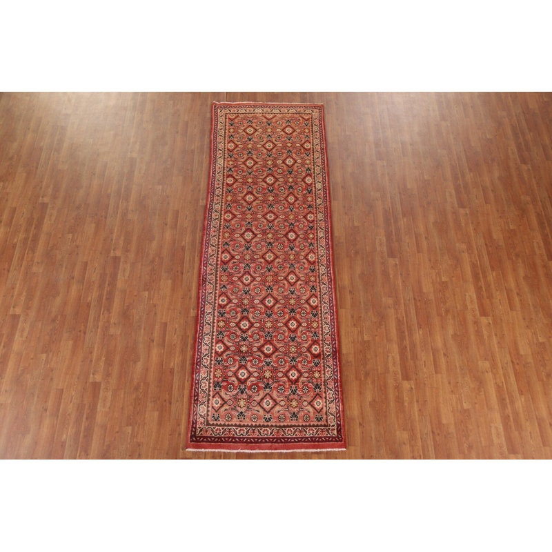 Tapis de couloir traditionnel en laine All-Over 3 x 10