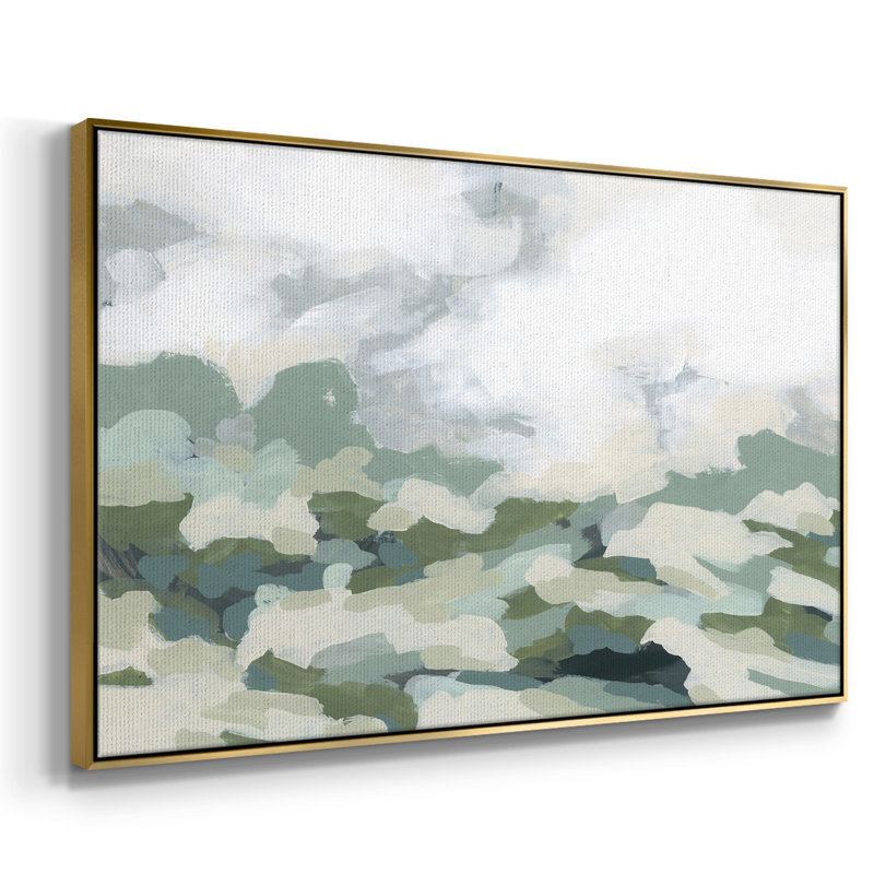 Verdant Hillside II, reproduction d'art sur toile, H 17 po x l 25 po x P 2 po, Or