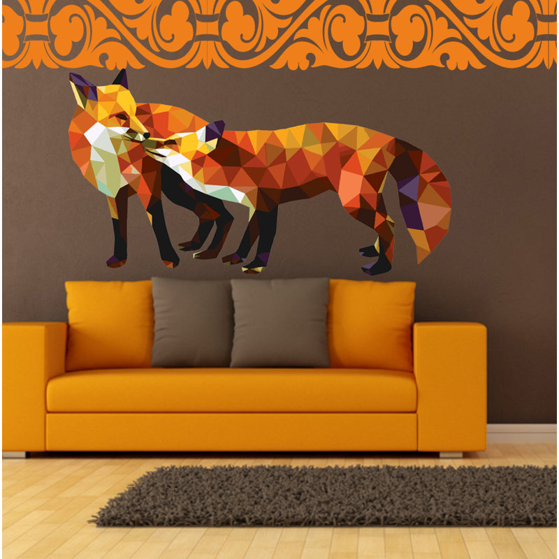 Animals Wall Decal, 22" H x 39" W