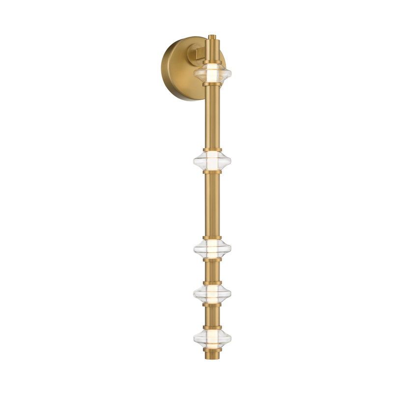 Pearl 21.5" High LED Wall Sconce, Brass