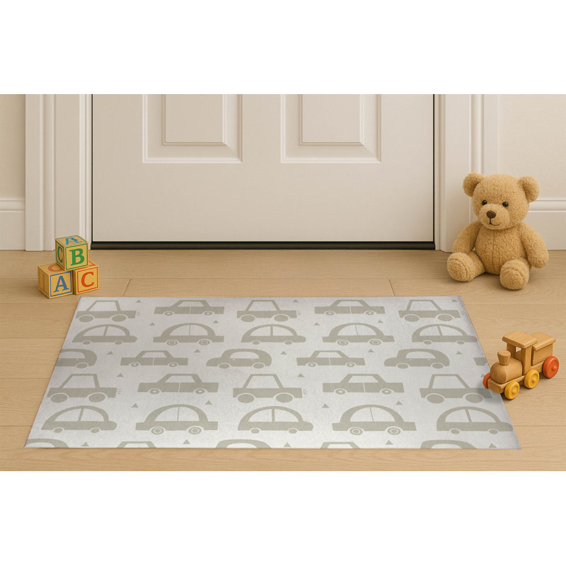 Paillasson Driveway Match, L 60 po x L 84 po, Ivoire/gris anthracite
