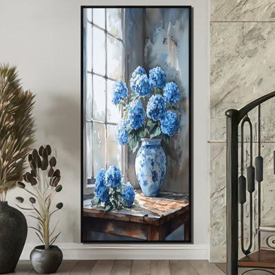 Hortensias dans une nature morte scène II - hydrangées, art mural