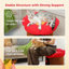 Maison pour chat avec arbre, lit troglodyte et coussin pour chat à fleurs amovible