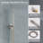 10 In. Shower System Shower Head With Hand Shower And Pressure Balance Valve,Brushed Nickel