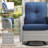 Bonia Makennah Swivel rocking Patio Chair with Cushions and Ottoman-93589124-114743486