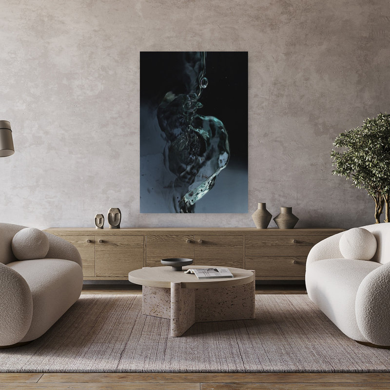 Art contemporain contemporain abstrait, H 48 po x l 32 po