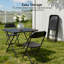 Ensemble de 6 chaises pliantes Alverta, capacité de 550 lb-2072182848