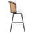 Cane Back Swivel Upholstered Stool-310099299-310099303-323371338