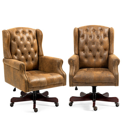Sharann Faux Leather Executive Chair