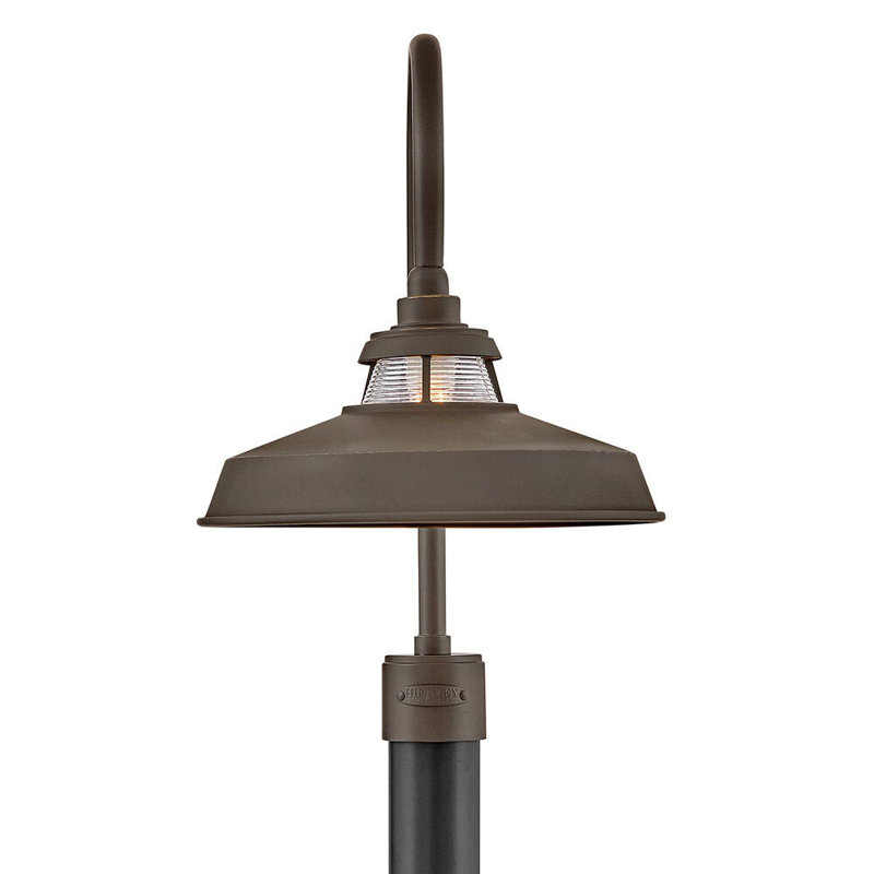 Troyer 1 - Light Pier Mount Lantern, Oil Rubbed Bronze