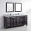 Capri Solid Wood 75" W x 22" D Double Sink Bathroom Vanity with Engineered Stone Top, Drawer Organizer, Undermount Ceramic Sink, Pre-Assembled (White) -1550964411-1550964389-1530264363