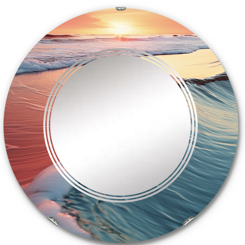 Varsi - Miroir mural rond, 24 po x 24 po