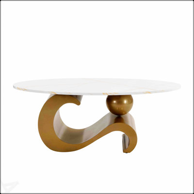 Modern Nesting Coffee Table Set Of 2, Oval And Round Tables For Versatile Living Room Decor And Space Efficiency