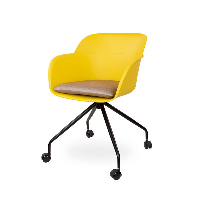 Koeninger 48cm H Armchair, Yellow