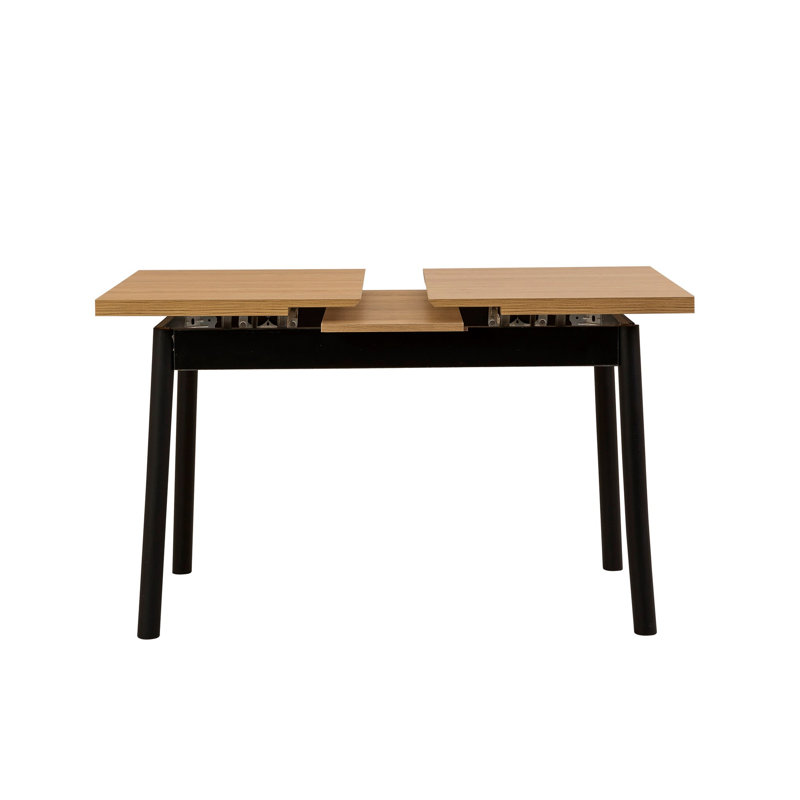 Sheryl 3 - Person Dining Set, Natural, Natural/Black, Black