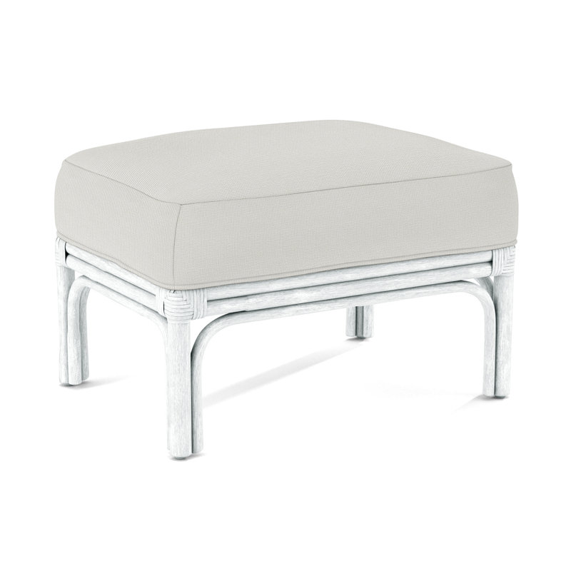 Boca Ottoman, White Sugar Performance; 0863-91, Navy