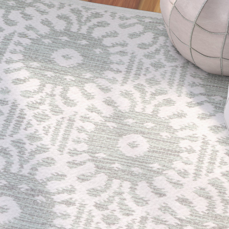 Tapis géométrique tissé à la main Clemence, Rectangle 5 pi x 8 pi