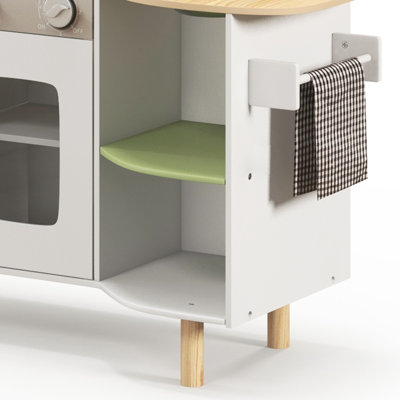 Karns Toy Kitchen Playset Play Kitchen with Phone Ages 3-6 Years White