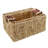 Handmade Water Hyacinth Storage Basket Set with Wood Handles (Set of 4)