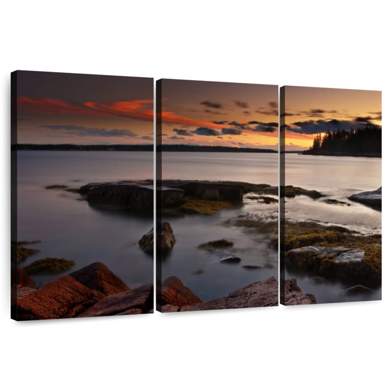 Kerrick Maine Orange Sunset Sky, 48" H x 74" W