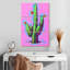 Cactus sur fond rose vif-108525544