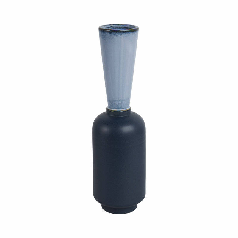 Grand vase bleu 17 "Marion