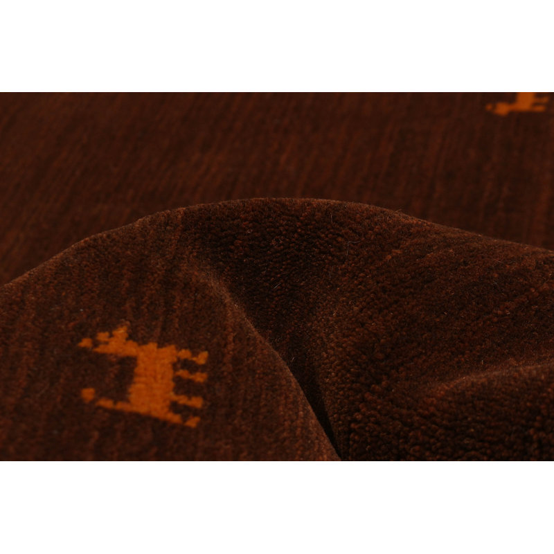 Kashkuli Gabbeh Brown Rug 3'11" x 3'11"