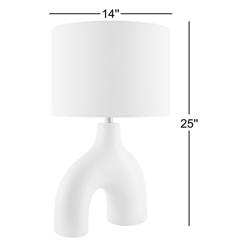 Arlis Ceramic Table Lamp, Pink