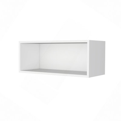 Modern Floating Shelves, Rock Wall Cabinet With Open Storage