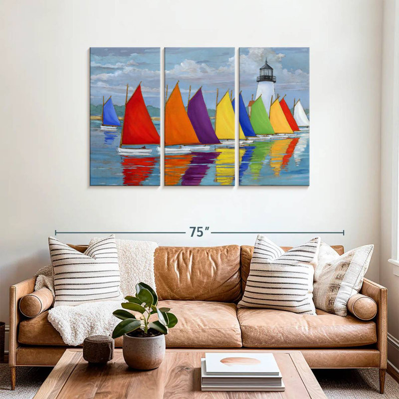 Mehar Rainbow Fleet, 36" H x 57" W