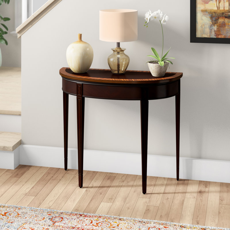 Console en bois massif de 36 po Kal, Acajou