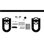 Premium Wagon Wheel Horseshoe Steel Single Door Barn Door Hardware Kit Standard Single